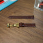 Brown Leather Strap with Gold Clasp