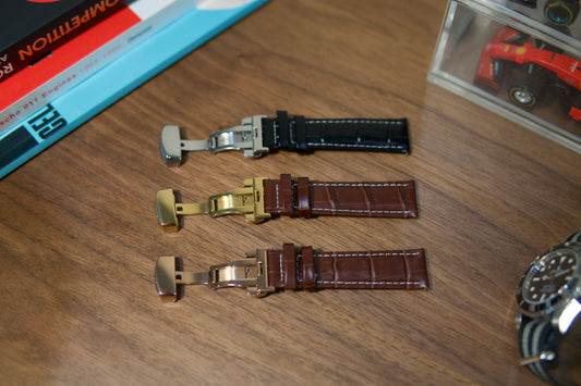 Leather Strap with Metal Clasp