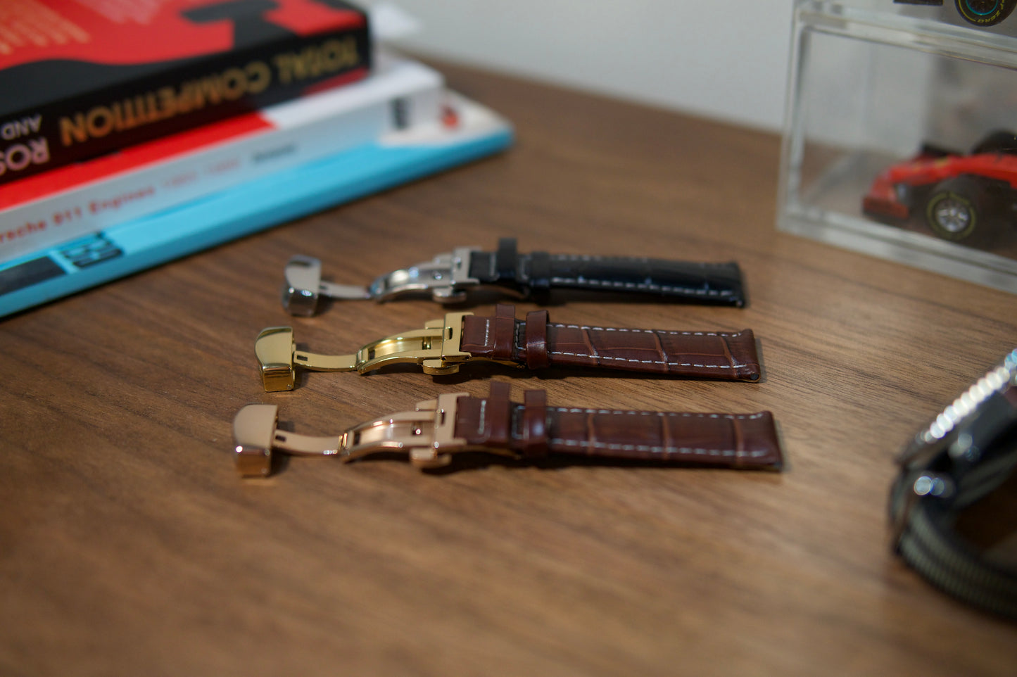 Leather Strap with Metal Clasp